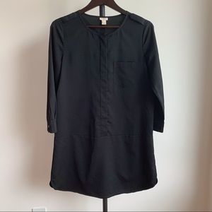 J.Crew black shirt dress